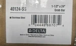 Delta 40124 Brilliance Stainless Commercial 24" Grab Bar With Concealed Mounting. Fixed Price $34.99.