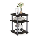Furinno Turn-n-tube Side Table, Square Modern 1-PACK, 3-TIER, Espresso. Fixed Price $34.99.
