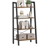 Vasagle Ladder 4-TIER Bookshelf, Storage Rack, Bookcase With Steel Fra.... Fixed Price $84.34.