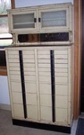 Antique 1900S Dental Cabinet Industrial Medical Chest Art Deco 18 Drawer Weber. Fixed Price $1500.00.