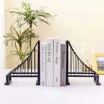 Decorative Bookends, Black Metal Suspension Bridge Design Set Of 2. Fixed Price $48.99.