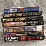 Stuart Woods Book Lot Of 7, Ed Eagle, Will Lee, Rick Barron Series Mix, Hc Pb. Fixed Price $24.99.