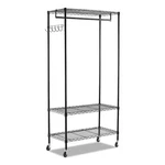 Alera ALEGR364818BL Wire Shelving Rack, 40 Garments, 48W X 18D 75H,. Fixed Price $113.99.