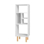 Manhattan Comfort Essex 5 Shelves Engineered Wood Bookcase White/zebra. Fixed Price $162.01.
