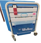 Emergency Medical Cart - Hospital Metro Lifeline LEC51 Crash. Fixed Price $299.00.