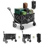 Folding Beach Wagon Garden Cart Sport Storage Utility 4 Buggy Wheel For Camping. Fixed Price $79.99.