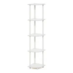 Furinno Turn-n-tube 5 Tier Corner Display Rack Multipurpose Shelving White/white. Fixed Price $46.89.