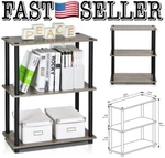 Furinno 3-TIER Bookshelf Compact Multipurpose Display Rack French Oak Grey. Fixed Price $43.87.