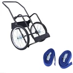 Large Dual Oxygen Tank Cart Dolly Double Cylinder With 20" Pneumatic Wheels. Fixed Price $142.99.