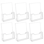 Hiimiei Acrylic Brochure Holder 8.5 X 11 Inches, 6 Pack Flyer Stand. Fixed Price $89.99.