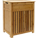 Redmon Bamboo Top Load Clothes Hamper, Full Size With Hinged Lid Handles. Fixed Price $93.49.