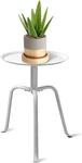 Plant Stand Indoor Outdoor 11'' Round Black Mid Century Single Table 3-LEG. Fixed Price $27.91.