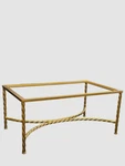 Safavieh Couture High Line Collection Matilda Gold Leaf Coffee Table. Fixed Price $123.58.