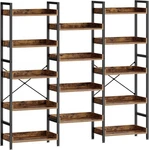 New Rolanstar Bookshelf 5 Tiers, Triple Bookcase With Open Display Shelves, In. Fixed Price $182.89.
