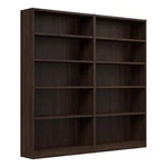 Universal Tall 5 Shelf Bookcase Set Black Walnut - Engineered Wood. Fixed Price $588.12.