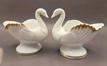Set Of Royal Kendall Fine China Swan Candle Holders. Fixed Price $19.99.