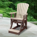 American Furniture Classics Fan Back Balcony Glider In Birchwood/tudor Brown. Fixed Price $688.68.