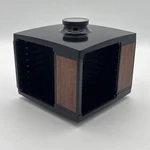 Vintage Dynasound Stow-a-way Cassette Tape Storage Module Rack Carousel Holder. Fixed Price $24.95.