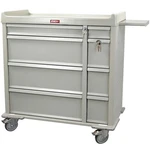 Harloff AL600PC Aluminum Punch Card Medication Cart. Fixed Price $6666.29.