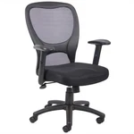 Boss Office Budget Mesh Back Fabric Adjustable Task Chair In Black. Fixed Price $175.65.