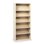 Tennsco B-78CP 6-SHELF Stationary Bookcase, 78"X34-1/2" Champ/putty. Fixed Price $596.99.