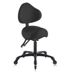 Dr.lomilomi Ergonomic Saddle Rolling Stool Chair With Backrest 510 Koa. Fixed Price $229.95.