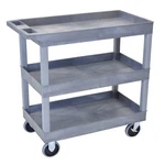 Luxor EC111HD-G Multipurpose Utility Tub Cart With Three Shelves 375 Lbs. Weight. Fixed Price $192.72.