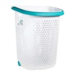 Rolling Laundry Hamper With Pop-up Handle Plastic 2 Bushel Wheeled Basket Mobile. Fixed Price $47.50.