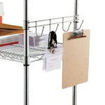 Alera For Wire Shelving, Four Hooks, 18" Deep, Silver, 2 Bars/pack. Fixed Price $159.46.