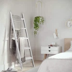 Kiayaci Ladder Shelf Rustic Vintage Blanket Decorative Wood She.... Fixed Price $92.13.