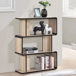 Kings Brand Furniture 3-TIER Display Shelf Bookcase Shelving Unit Oak/black. Fixed Price $59.99.