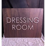 Dressing Room 8X12 Wood Sign Wall Rustic Farmhouse Studio Style Made Usa. Fixed Price $16.50.