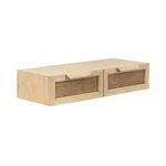 Kate And Laurel Ori Modern Cane Floating Console Table, 28X13X6, Natural. Fixed Price $213.42.