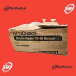 Medichoice Chrome Square Tilt-lid Hamper HAMP8002. Fixed Price $100.00.
