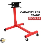 1500 Lb Engine Stand 360 Degree Head Motor Hoist Mover Auto Repair Jack. Fixed Price $80.50.