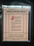 Hill's Golden Rule Napoleon First Magazine. Fixed Price $49.50.