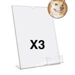 Deflecto 590601 - 3 Pack, Sign Holder Business Card 2 NEW/1 Used. Fixed Price $19.95.