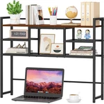 Snughome 38.6" Desktop Bookshelf, Hutch Dorm, Countertop Sto.... Fixed Price $63.52.