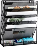 Easepres Desk File Organizer Mesh 6-TIER, Hanging Wall Mount Document Organizati. Fixed Price $35.33.