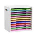 Tobeace 8.5X11 Scrapbook Paper Organizer Wood, 12 Tier Desk File Wi.... Fixed Price $82.75.