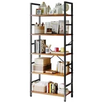 Sweetcrispy Shelf, Bookcase, Modern Tall 5-TIER, Brown. Fixed Price $66.90.