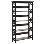 Convenience Concepts Omega Four-shelf Bookcase Black Wood Finish. Fixed Price $163.99.