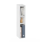 Furinno Fulda 3-TIER Narrow Shelf, 6-INCH Wide Bookcase, White Finish. Fixed Price $55.98.