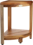 Ecodecors Women Use Teak Corner Shower Stool Rest Their Foot 2 Tier. Fixed Price $146.20.