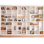 7X5FT White Bookshelf Backdrop Bookcase For Office & Home Dec.... Fixed Price $14.32.