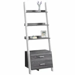 Monarch 4 Shelf Ladder Bookcase Gray And White. Fixed Price $282.25.