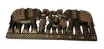 New Indian Sheesham Decorative Three Elephant Wooden Key Holder. Fixed Price $28.84.