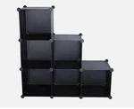Tomcare Black Cube Storage 6 New In Box. Fixed Price $21.00.