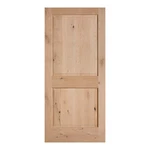 Knotty Alder 2 Panel Square Raised Solid Core Interior Wood Doors - 6'8 Height. Fixed Price $417.00.