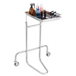 Stainless Steel Lab Cart With Single Tray & 2 Silent Wheels Medical Clinic. Fixed Price $57.99.